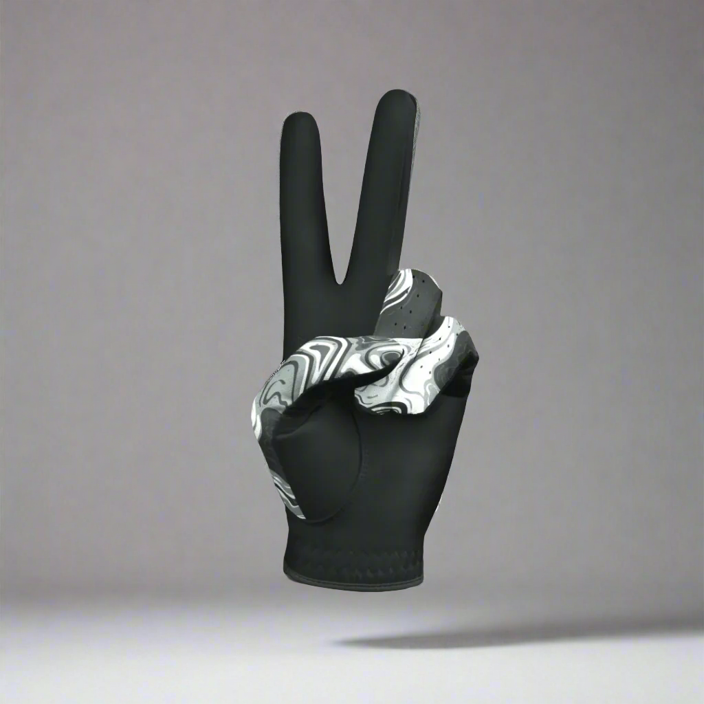 Black Marble Golf Glove | Motif Collection
