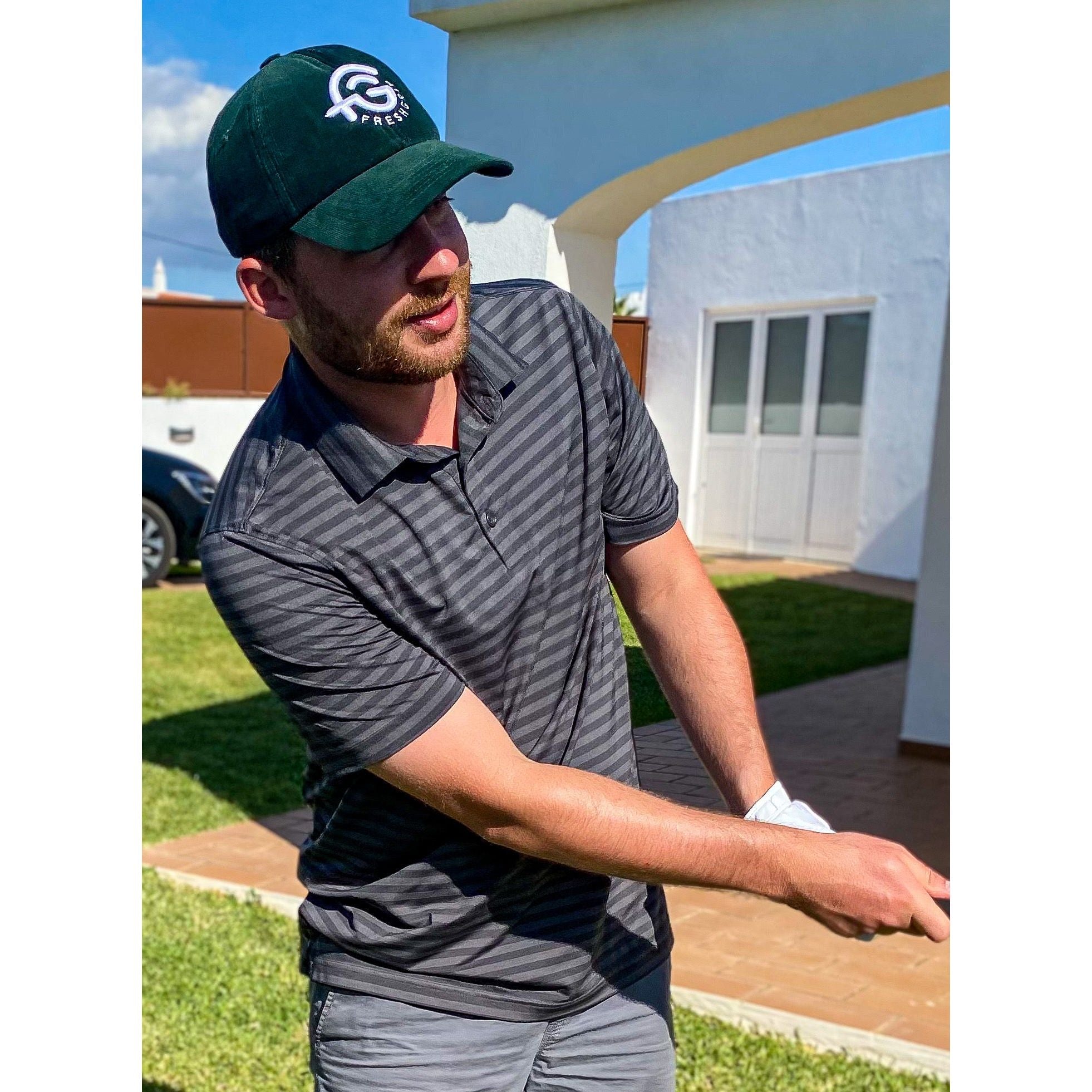 Fairway Green Corduroy Dad Hat Hat FreshGrip 